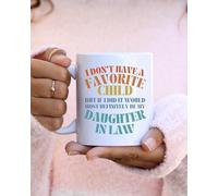 Nufar Taza divertida para nuera, regalo para suegra, hija favorita, regalo para suegra, hija favorita, regalo de boda de In Laws, de14bB10, 325 ml