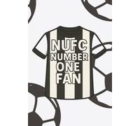 NUFC Number One Fan Notebook: Black & White Stripes A5 Notebook - Number One Football Fan Gift | Lined Journal for Loyal Toon Supporters | 100 Pages Lined