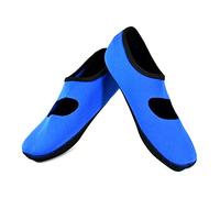NuFoot Mary Janes Women's Shoes, Best Foldable & Flexible Flats, Travel & Exercise Shoes, Dance Shoes, Yoga Socks, Indoor Shoes, Slippers, Royal Blue, Small