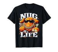Nug Life Chicken Nugget Juego de Palabras Bootleg Style Meme Dad Joke Camiseta