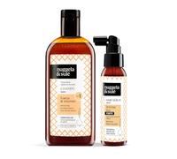 Nuggela & Sulé Champú Nº1 + Sérum Anti-Caída Forte - Fuerza & Volumen. Con Extracto de Cebolla Roja y Glucógeno Marino. Frena la Caída del Cabello.