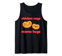 Nuggets de Pollo Kawaii con Nuggets de Pollo y Abrazos de mamá, Divertido Regalo Camiseta sin Mangas