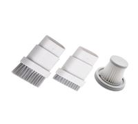 NUHFUFA 3 cabezales de cepillo de cerdas largas + cepillo de cerdas cortas + filtro compatible con aspiradora portátil de coche Xiao-mi Mijia