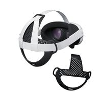 NUHFUFA Almohadilla de Apoyo para la Cabeza Compatible con Quest 3, Auriculares VR Cómodo Alfombrilla de Apoyo para la Cabeza para Elite Correa Ligera y Antideslizante(Negro)