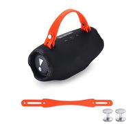 NUHFUFA Correa de mano de silicona para altavoz JBL Xtreme 4/3/2, correa de transporte portátil con tornillos de aluminio antideslizante y agradable al tacto (naranja)