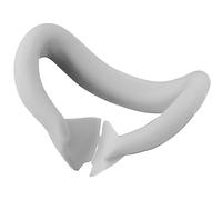 NUHFUFA Cubierta facial de silicona para auriculares VR compatible con Quest 3, almohadilla de interfaz facial en forma de V, almohadilla de nariz antifugas, a prueba de sudor y lavable, accesorios VR