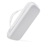 NUHFUFA Funda protectora de transporte de mano compatible con Asus Rog Ally/Steam Deck/Switch, bolsa de almacenamiento portátil a prueba de golpes, compatible con 10 juegos (blanco)