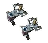NUHFUFA KST-168 - Termostato eléctrico para horno de 250 V 16 A, interruptor regulador de temperatura M4, orificio de tornillo ajustable, accesorios para driver de temperatura (2 unidades)