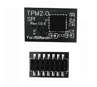 NUHFUFA TPM2.0 Módulo de Seguridad SPI 14 Pin ASROCK (14-1) Módulo de Placas Base para Asrock TPM2 -SLI -S -SPI Pieza de Repuesto de Plataforma