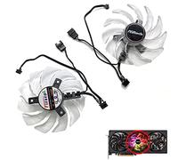 NUHFUFA Ventilador de refrigeración para tarjeta gráfica ASROCK RX6600XT 6650XT 8GB Phantom Gaming D, accesorios de tarjeta gráfica (ventilador central)