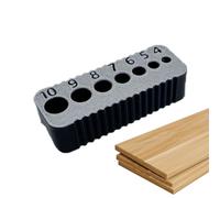 Nuhjytgf Bloque de taladro, plantilla universal de precisión para perforar agujeros | Herramienta posicionadora perforadora guía de taladro - para entusiastas del bricolaje, profesionales, carpinteros