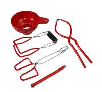 Nuhjytgf Canning Set | Kitchen 5 Pieces Canning Kit Tools | Canning Supplies Starter Kit | Compact Canning Set | Smooth Hinge Kitchen Tools | Portable Canning Set For Kitchen Home