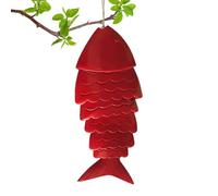 Nuhjytgf Carillón de Viento Koi, carillón de Viento de Peces Koi de Colores | Campanas de de Metal para Exterior - Carillón de de jardín de Peces de Metal Creativo para Adornos del