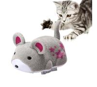 Nuhjytgf Electric Squeaky Hamster Cat Toy, Automatic Squeaky Cat Toys, Interactive Mice Toy, Fun Pet Exercise Toy with Sounds, Portable Squeaky Cat Toys For Small, Medium and Large Cats