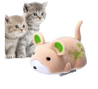 Nuhjytgf Electric Squeaky Hamster Cat Toy, Automatic Squeaky Cat Toys, Interactive Mice Toy, Fun Pet Exercise Toy with Sounds, Portable Squeaky Cat Toys For Small, Medium and Large Cats