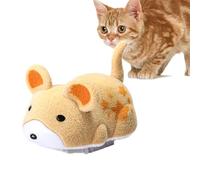 Nuhjytgf Electric Squeaky Hamster Cat Toy, Automatic Squeaky Cat Toys, Interactive Mice Toy, Fun Pet Exercise Toy with Sounds, Portable Squeaky Cat Toys For Small, Medium and Large Cats