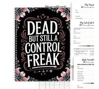 Nuhjytgf Fin Of Life Planner, Death Planning Workbook, When I'm Gone Notebook, Organizador Integral, Fácil De Usar, 21x28 Cm Para Asuntos Comerciales, Deseos Finales, Récord Personal