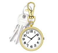 Nuhjytgf Keychain Watch, Clip-On Pendant Watch, Key Buckle Clip Watch, Stylish Clip Watch, Adorable Clip Watch, Exquisite Watch Charm, Portable Clip Watch For Bag, Families, Holidays and Friends