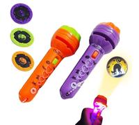 Nuhjytgf Linterna del proyector de Halloween, Proyector de la Linterna de los niños, Linterna de Halloween Proyector Brillante de Juguete para niños, Interactivo estacional para Padres e