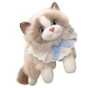 Nuhjytgf Peluche De Gato,Muñeca de Gatito Suave para la Decoración del Hogar,Juguete de Gato de Peluche | para Niños Y Adultos Cumpleaños Halloween Navidad Viaje Coche Dormitorio Sofá Y Apartamento