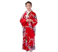 Nuhjytgf Vestido Kimono Infantil Bata De Seda Con Estampado Floral | Disfraz De Yukata Vestido Japonés Para Niños Y Niñas 2-10 Años, Estudiantes, Cumpleaños, Actuaciones Escénicas,
