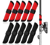 Nuiorfty 10 Uds. Cubiertas para Señuelos de Pesca envolturas Protectoras seguras para Señuelos de Pesca de 6 Pulgadas con Cubiertas de Gancho para caña