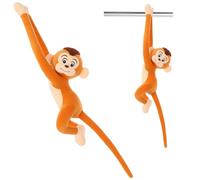 Nuiorfty Animal de Peluche de Mono Colgante con Manos largas 27 6 Pulgadas Adorable Mono de Peluche Juguete de Suave y cómodo para Cortina Coche decoración del hogar