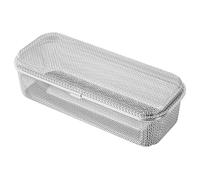 Nuiorfty Cesta para Palillos para lavavajillas Cesta para lavavajillas de Malla Fina de Acero Inoxidable Soporte para Palillos para cucharas Tenedores Utensilios 10 8x4 4x2 8