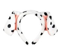 Nuiorfty Diadema de orejas dálmatas diadema dálmata flexible y esponjosa orejas de cachorro perro elástico para niños adultos