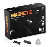 Nuiorfty Juego magnético Juego magnético portátil con Cuerda para Pensamiento estratégico Divertidos Juegos de Mesa Familiares para niños y Adultos 20 Piezas magnéticas en Caja Negra