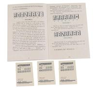 Nuiorfty Mahjong Cards 2024 4PCS Libro de Mahjong de Gran tamaño para Principiantes Que Incluye Reglas y estrategias Cómo Jugar para Principiantes completos