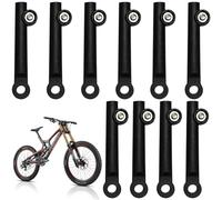 Nuiorfty Piezas de Bicicleta 10 Piezas de Marco de Soporte de Guardabarros de Bicicleta Ajustable Funda de extensión de plástic