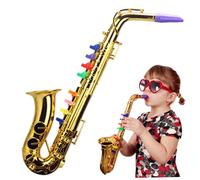 Nuiorfty Saxofón de Juguete saxofón de plástico Realista Juguetes educativos para Edades tempranas para niños pequeños