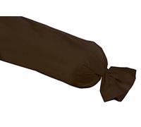 Nuit De France 331105 Almohada Alargada 57 Hilos Acabado Volante y Recubrimiento algodón marrón, 100% algodón, marrón, 160