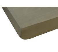 Nuit De France 331154 sábana Bajera 80 Hilos Cabeza y pie abatibles Gorro 30 C percal algodón marrón, 100% algodón, marrón, 180/200