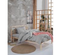 Nuit Des Rêves Juego de Fundas de edredón XXL (155 x 220 cm), Gris, 65% algodón y 35% poliéster, Lavable a máquina, Cuenta de 120 Hilos, botón y Cierre Envolvente, dormitorios