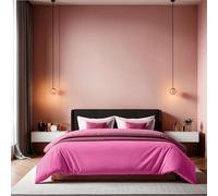 Nuit Des Rêves Luxurious XXL Quilt Cover (155 x 220 cm), Dusty Rose, 100% algodón Ranforce | Cuenta de Hilos 155, Cierre de Botones, Lavable a máquina a 30 °C, Suave y Elegante