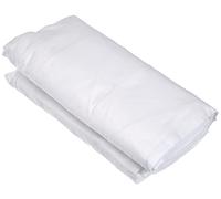 Nuit Des Vosges 2094473 Cotoval Sábana Bajera Algodón Liso Blanco 120 x 190 cm