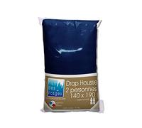 Nuit Des Vosges 2099829 Cotoval Sábana Bajera Algodón Liso Azul Marino 140 x 190 cm