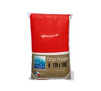 Nuit Des Vosges 2107548 Cotoval Sábana Bajera Algodón Liso Rojo 120 x 190 cm