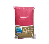 Nuit des Vosges - Cotoval - Funda de colchón para Cama articulada, de algodón Liso, algodón, Frambuesa, 90 x 190