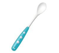 NUK 10255109 Easy Learning - Cuchara para bebé (borde redondeado, mango extralargo antideslizante, sin BPA, 2 unidades), color azul
