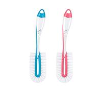NUK 10256372 Twist - Cepillo para biberones para una limpieza profunda y suave de biberones, incluye cepillo de tetina, color no seleccionable, 1 unidad