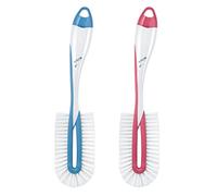 NUK 10256372 Twist - Cepillo para biberones para una limpieza profunda y suave de biberones, incluye cepillo de tetina, color no seleccionable, 1 unidad