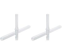 NUK 2 pajitas de repuesto de silicona suave, a prueba de fugas, sin BPA, transparente (Paquete de 2)