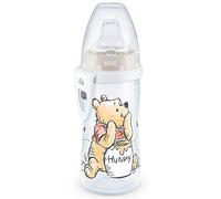 NUK Active Cup - Vaso para niños de más de 12 meses, boquilla suave a prueba de fugas, clip y tapa protectora, sin BPA, 300 ml, Disney Winnie the Pooh