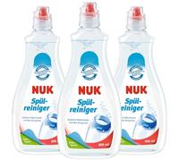 NUK Baby Bottle Cleanser | 500 ml | Perfecto para limpiar los biberones, las tetinas y los accesorios | Sin fragancia | pH neutro | 3 unidades