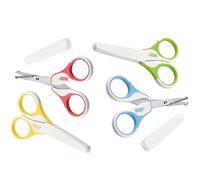 NUK - Tijeras de seguridad para niños con puntas redondeadas y tapa protectora, color no seleccionable
