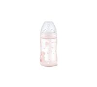 Nuk biberón de polipropileno rose tetina silicona boca ancha T 2 orificio m 300 ml
