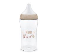 NUK Perfect Match Biberón | 3+ meses | 260 ml | Biberón anticólicos | PP | Indicador de control de temperatura | Mono | 1 unidad
